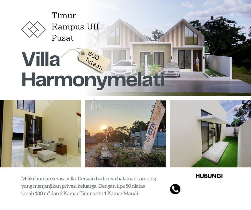 Dijual Rumah Cluster Hunian Scandinavian di Sleman, Dekat Kampus UII Yogyakarta