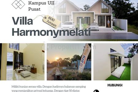 Dijual Rumah Cluster Hunian Scandinavian di Sleman, Dekat Kampus UII Yogyakarta