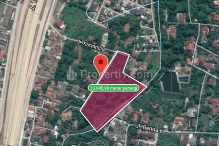 Jual Tanah 13.300 m2 di Jalan Karyamina Andara Cinere Depok Jawa Barat, Dekat Tol Depok - Antasari