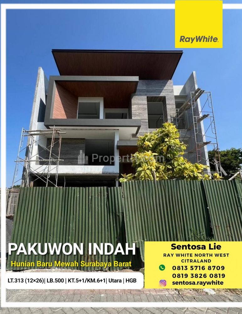 Dijual Rumah Baru Pakuwon Indah Surabaya NEW Desain Mewah PREMIUM Quality dekat Graha Family, Pakuwon Mall, Citraland ,Bukit Darmo Golf