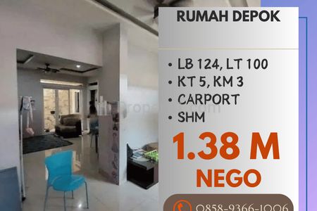 Jual Rumah Depok 2 Lantai Siap Huni Strategis Dekat Jalan Juanda Depok