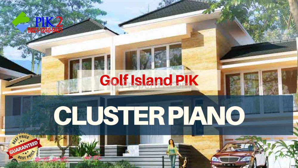Disewakan Rumah di PIK Golf Island Cluster Piano Uk. 6x15 - 3 + 1 KT 3 + 1 KM - Jakarta Utara