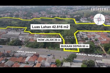 Dijual Jarang Ada Lahan Langka Murah Harga di Bawah Appraisal di Sukaraja Bogor