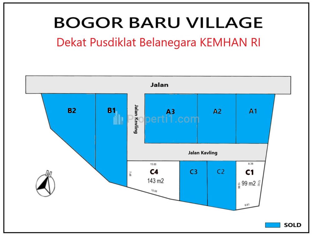 Dijual Tanah Murah 4 Menit Situ Cibodas Hanya 1 Jt-an/m2 - Free SHM - Rumpin, Bogor