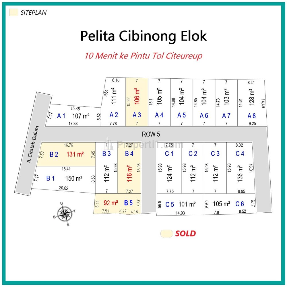 Dijual Tanah Murah 10 Menit Pintu Tol Citeureup - Promo Free SHM - Bogor