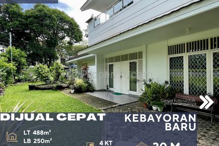 Dijual Rumah Lama Terawat Lokasi Tenang, Asri, Posisi Rumah Hook di Jalan Brawijaya Kebayoran Baru, Jakarta Selatan