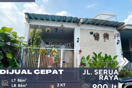 Dijual Rumah dalam Komplek Daerah Depok, Rumah Bisa Dibangun 2 Lantai