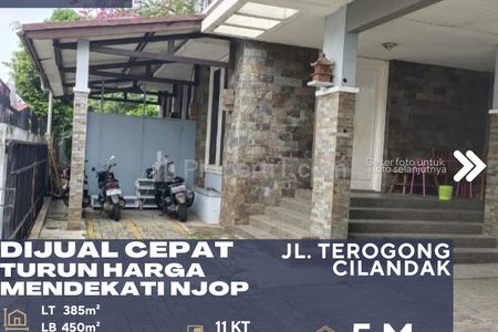 Rumah Ex Kantor Dijual Mendekati NJOP, Cocok untuk Kost-Kostan di Daerah Terogong Cilandak Jakarta Selatan