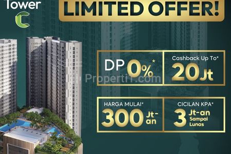 Jual Apartemen Emerald Bintaro SIAP HUNI DP 0% - Studio Unfurnished