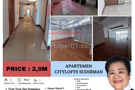 Dijual Apartemen Citylofts Sudirman, Tanah Abang, Jakarta Pusat - 1 BR Unfurnished