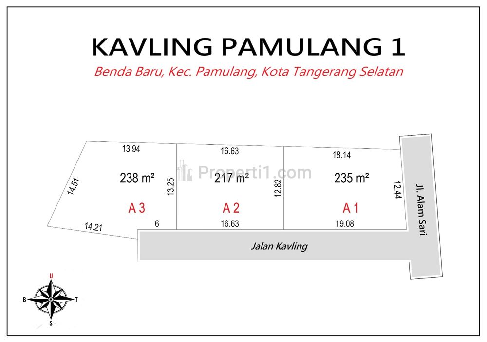 Dekat Villa Dago Pamulang Dijual Kavling Pamulang Siap Bangun - Tangerang Selatan