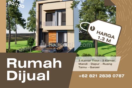 Jual Rumah Modern 2 Lantai SHM Nuansa Villa di Kawasan Wisata Cisarua Bandung