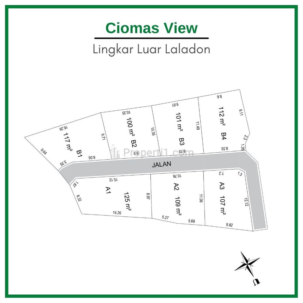 Dijual Tanah Murah 5 km Stasiun Bogor, Hemat 100 Jt-an/m2