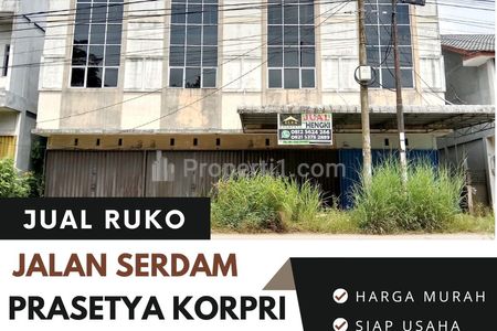 Dijual Ruko di Prasetya Korpri Serdam Kota Pontianak