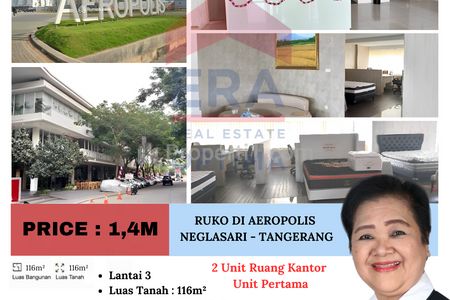 Dijual Cepat 2 Unit Ruang Kantor Unit Pertama, Neglasari - Tangerang