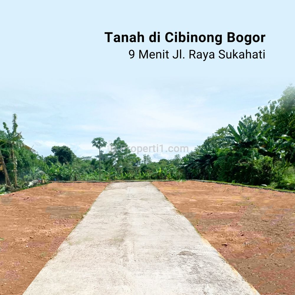 Jual Tanah Kavling SHM Dekat Jl. Raya Sukahati - Cibinong, Bogor