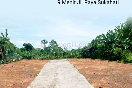 Jual Tanah Kavling SHM Dekat Jl. Raya Sukahati - Cibinong, Bogor