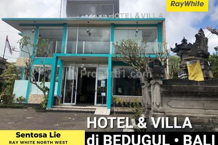 Dijual 1 Ha Hotel Villa Bedugul Bali - Best View - Strategis Lokasi Bagus - Aktif Operasional - Full Furnished + LIFT Orang