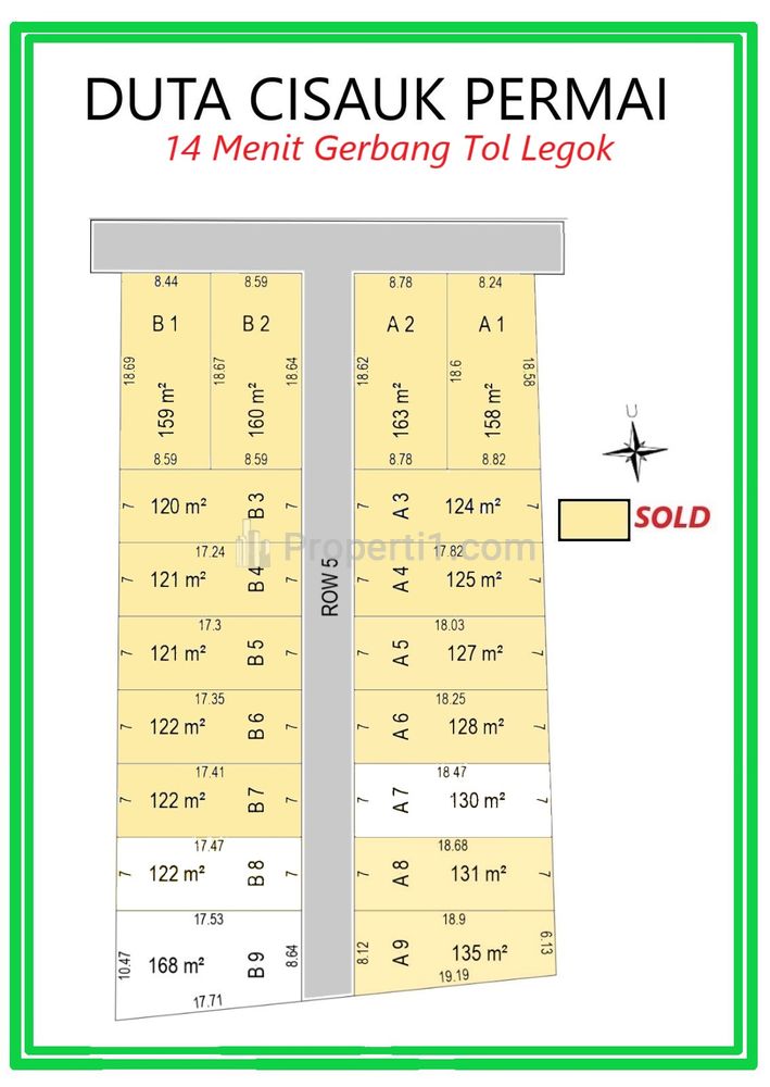 Jual Tanah Kavling Murah Hanya 1 Jutaan, 15 Menit Stasiun Cicayur Tangerang