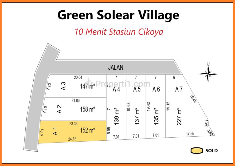 Dijual Tanah Murah di Tangerang, Dekat Alun-alun Tigaraksa, Promo Harga 1 Jt-an/m2