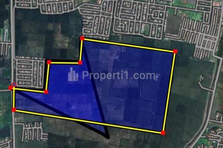 Dijual Tanah untuk Perumahan Subsidi atau Cluster di Pinggir Jalan Irigasi Dekat Pasar Gabus Tambun Utara, Bekasi