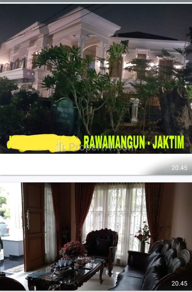 Jual Rumah Mewah Huk Depan Taman, Rawamangun, Dekat Pramuka, Cempaka Putih, Kec Pulogadung, Jakarta Timur