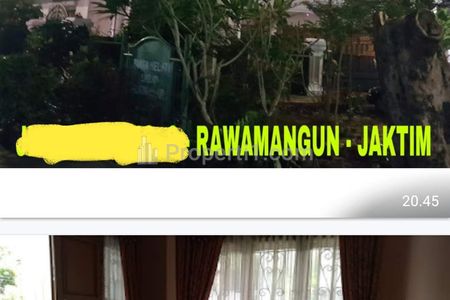 Jual Rumah Mewah Huk Depan Taman, Rawamangun, Dekat Pramuka, Cempaka Putih, Kec Pulogadung, Jakarta Timur