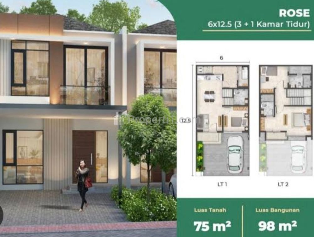 Dijual Rumah PIK 2 Cluster Georgia uk 6 x 12.5 m - Tangerang