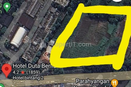 Jual Tanah Stategis 6216 m2 di Raya Bogor Sebelah Hotel Duta Berlian, Kawasan Komersil, Kec. Bogor Barat, Kabupaten Bogor, Jawa Barat