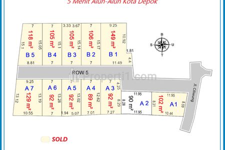 Dijual 10 Menit Alun-alun Depok Tanah Murah Bisa Dicicil 12x Tanpa Bunga