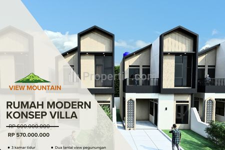 Dijual Rumah Konsep Villa View Pegunungan Purwokerto, Banyumas