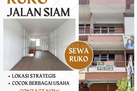 Disewakan Ruko di Jalan Siam Pontianak Kota