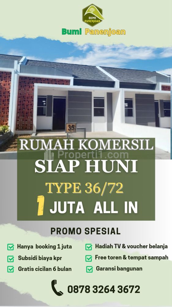 Rumah Komersil Siap Huni Dijual Tanpa DP Hanya Booking 1 Juta All In di Cicalengka Bandung