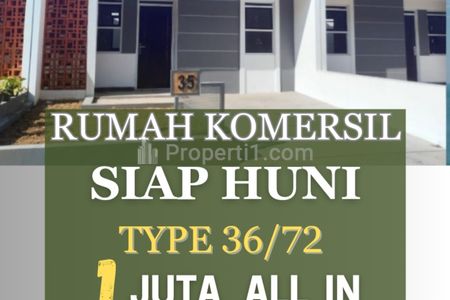 Rumah Komersil Siap Huni Dijual Tanpa DP Hanya Booking 1 Juta All In di Cicalengka Bandung