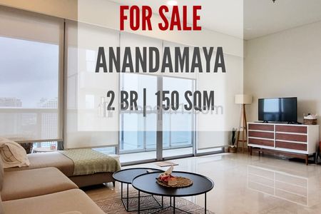 Apartemen Anandamaya Residence, Dijual Termurah 2+1 BR Full Furnished, 150sqm, High Floor, Unblock View Shangrilla, Direct Owner 