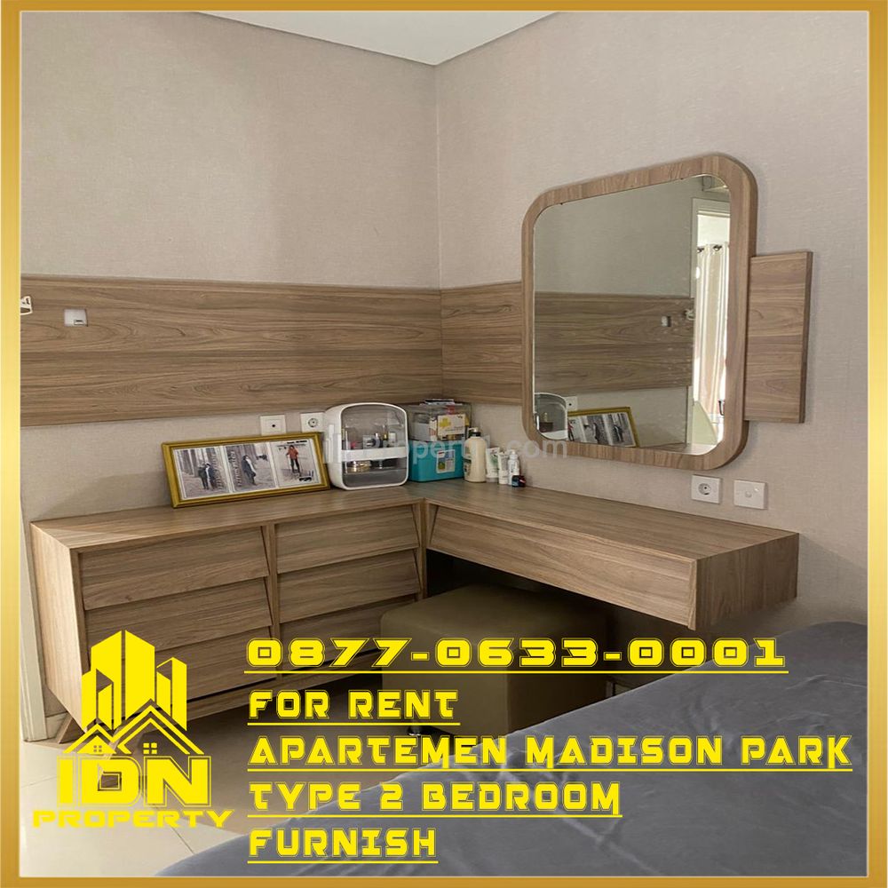 Disewakan Apartemen Madison Park 2 Bedroom Furnish Rapi dan Bersih