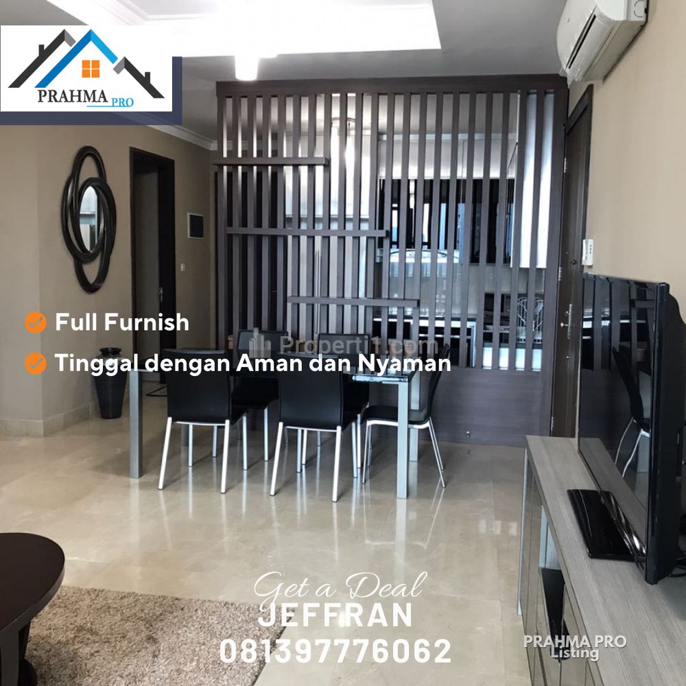 Dijual atau Disewakan Unit Bagus Apartemen Residence 8 Senopati Jarang Ada di Senayan Jakarta Selatan - 4 BR Full Furnished