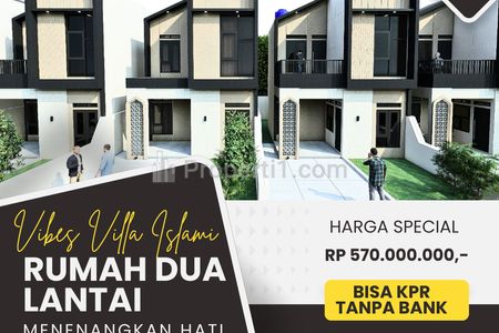 Dijual Rumah Dua Lantai Vibes Villa Islami