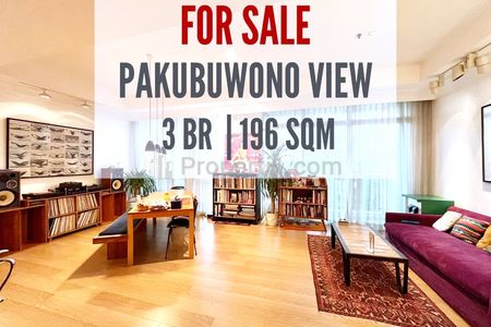 Apartemen Pakubuwono View Dijual, 3 BR, 196sqm, Nice Interior Design, Furnished, Direct Owner, Yani Lim 08174969303