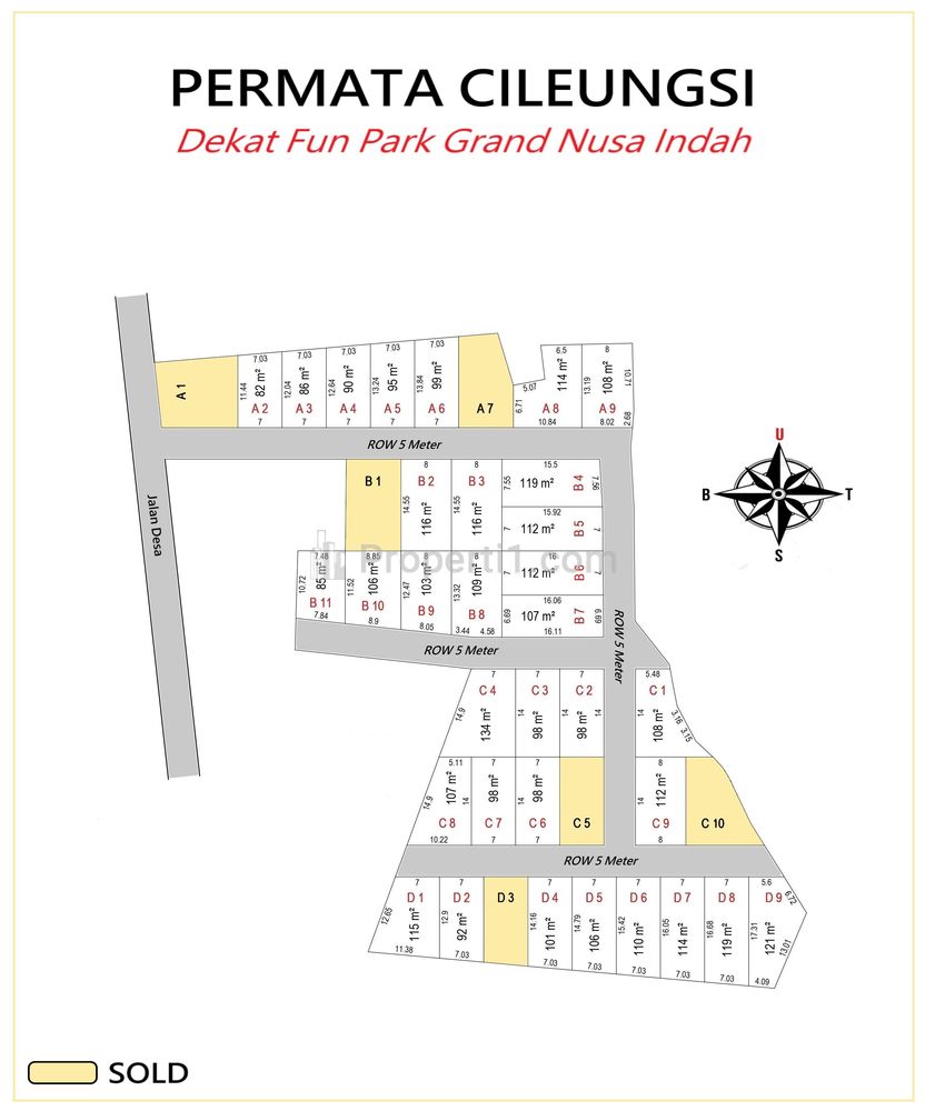 Dekat Water Kingdom Mekarsari Cileungsi, Kavling Permata Cileungsi Bogor Dijual