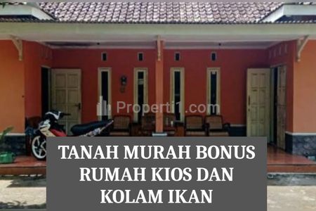 Dijual Tanah, Rumah, Kolam Ikan, dan Kios di Bantul Yogyakarta SHM