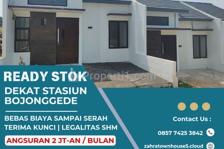 Rumah Dijual Murah Siap Huni Dekat Stasiun Bojonggede Bogor