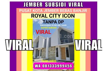 Dijual Rumah Viral Terlaris Tanpa DP Perumahan Pusat Kota Jember Terstrategis Minimalis Modern