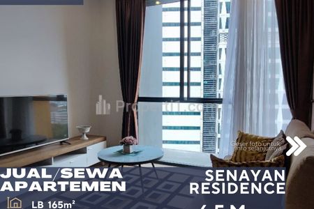 Dijual Apartemen Senayan Residence 3+1 BR View Bagus