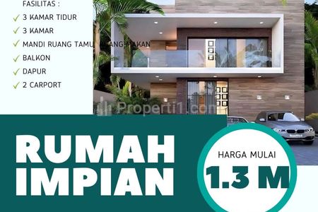 Rumah 2 Lantai Dipasarkan Harga Promo Fasilitas Mewah Suasana Villa Sejuk Dekat Tol Padalarang Bandung