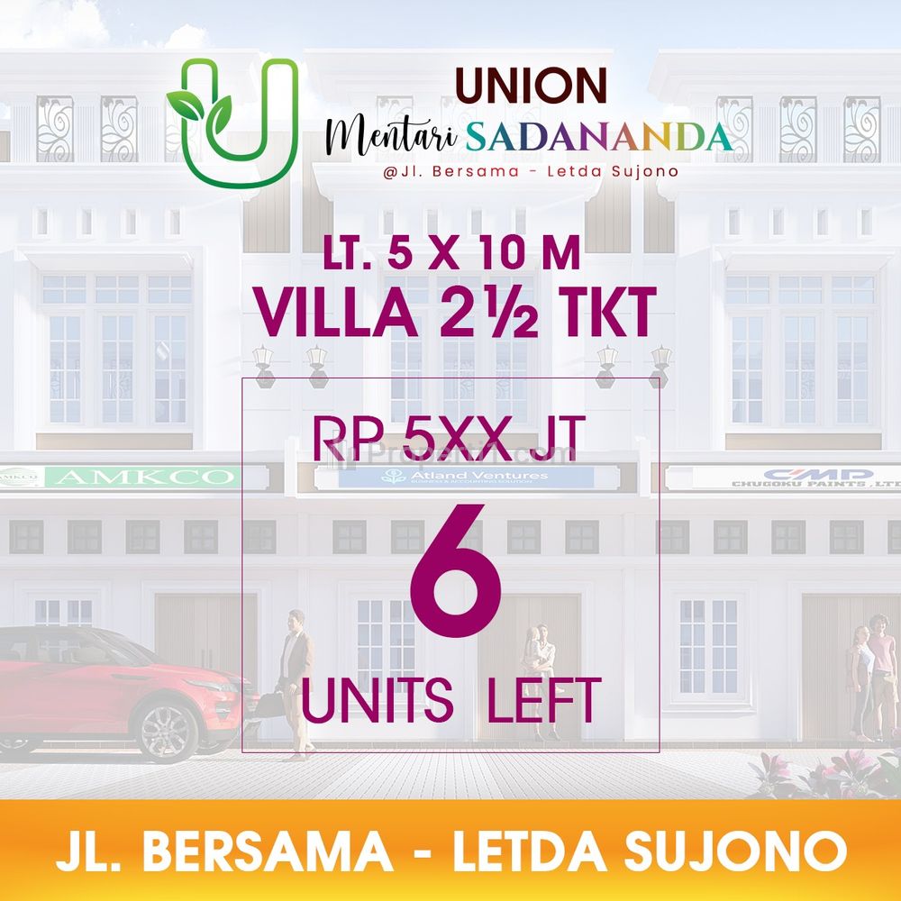 Dijual Rumah di Komplek Union Mentari Sadananda Jalan Bersama No. 178 - Letda Sujono - Medan