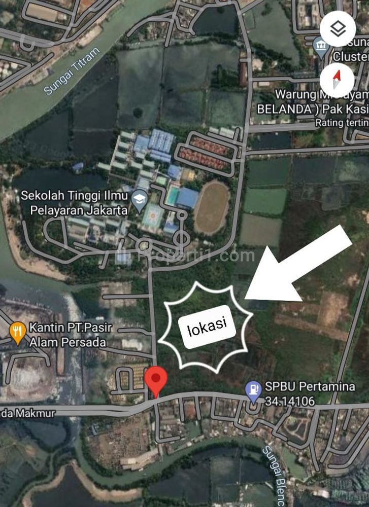 Jual 10 Hektar Tanah Marunda Cilincing, Jual 70% Bawah NJOP, Dekat Pelabuhan Tanjung Priok, Jakarta Utara