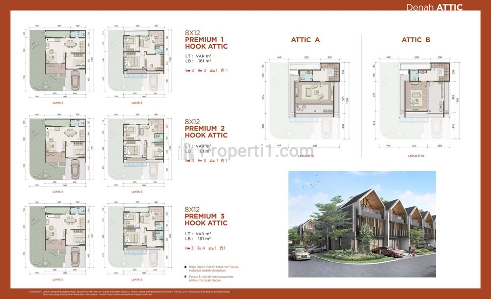Dijual Rumah Attic Mewah di Gading Serpong - Strozzi 