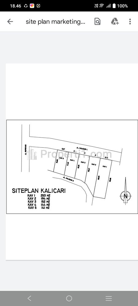 Dijual Harga Promo Kavling di Kalicari Semarang, Dekat Jl. Supriyadi Kampus USM