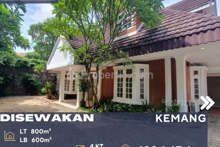 Disewakan Rumah Cantik Nan Megah di Kemang Jakarta Selatan